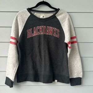 ☀️BOGO Item Fanatics Vintage Inspired Varsity Stripe Blackhawks Crewneck☀️
